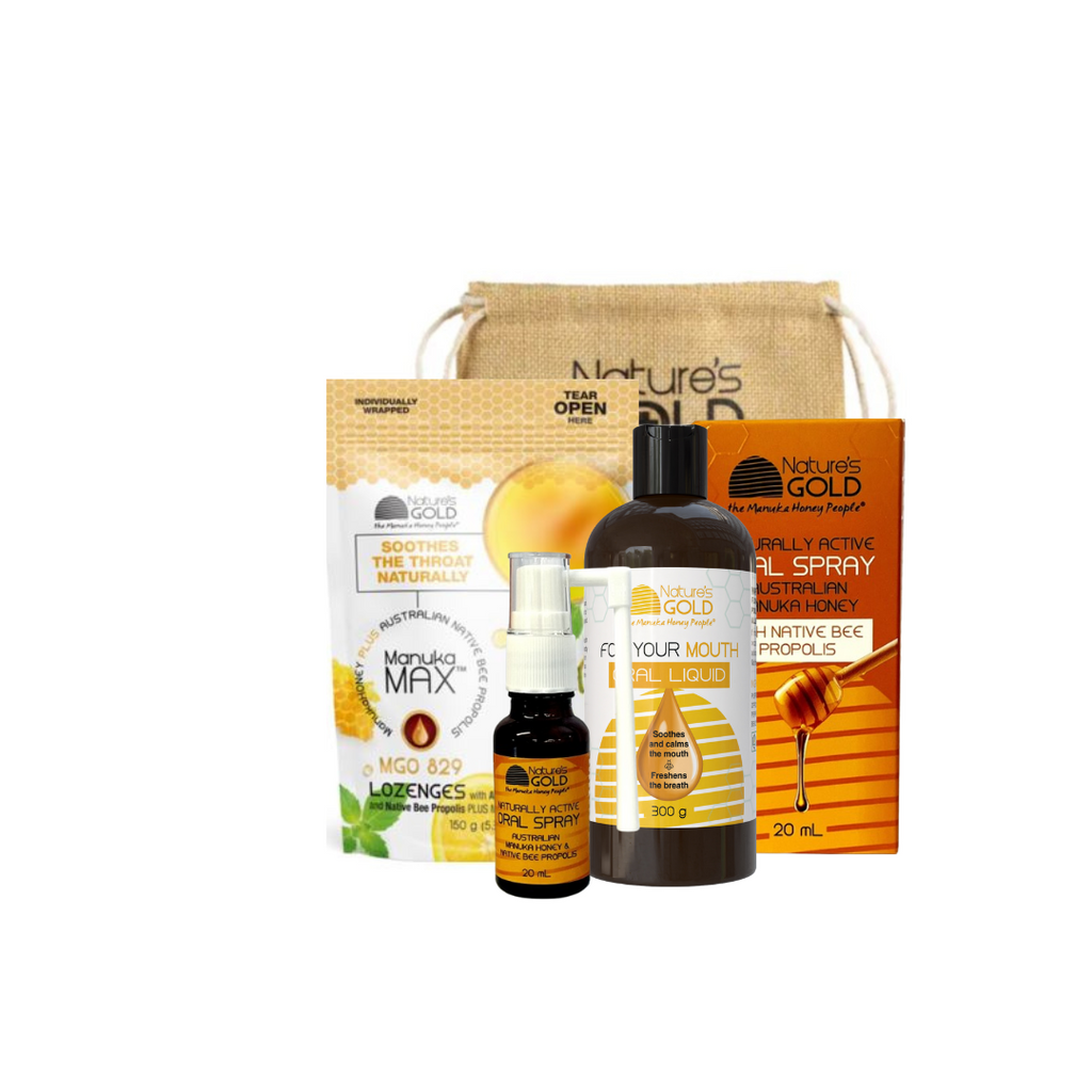 年末セール　BEAUTY GOLD GEL 80g 12個セット Mouth & Throat Therapy Gift Pack – Natures Gold