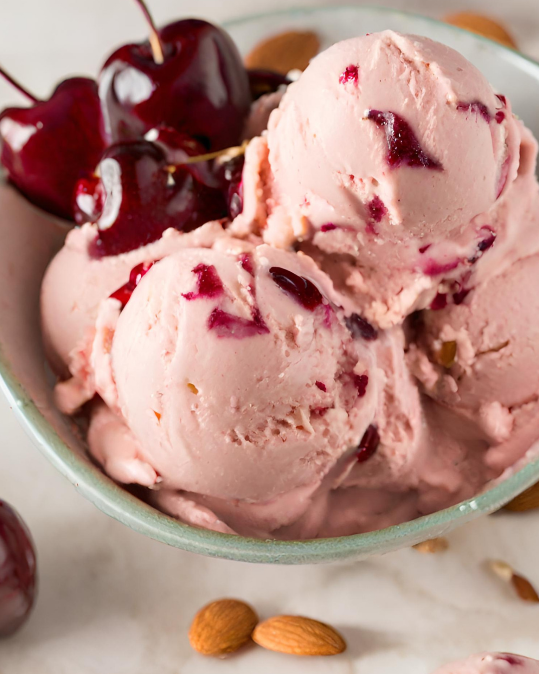 Cherry & Almond Ice Cream