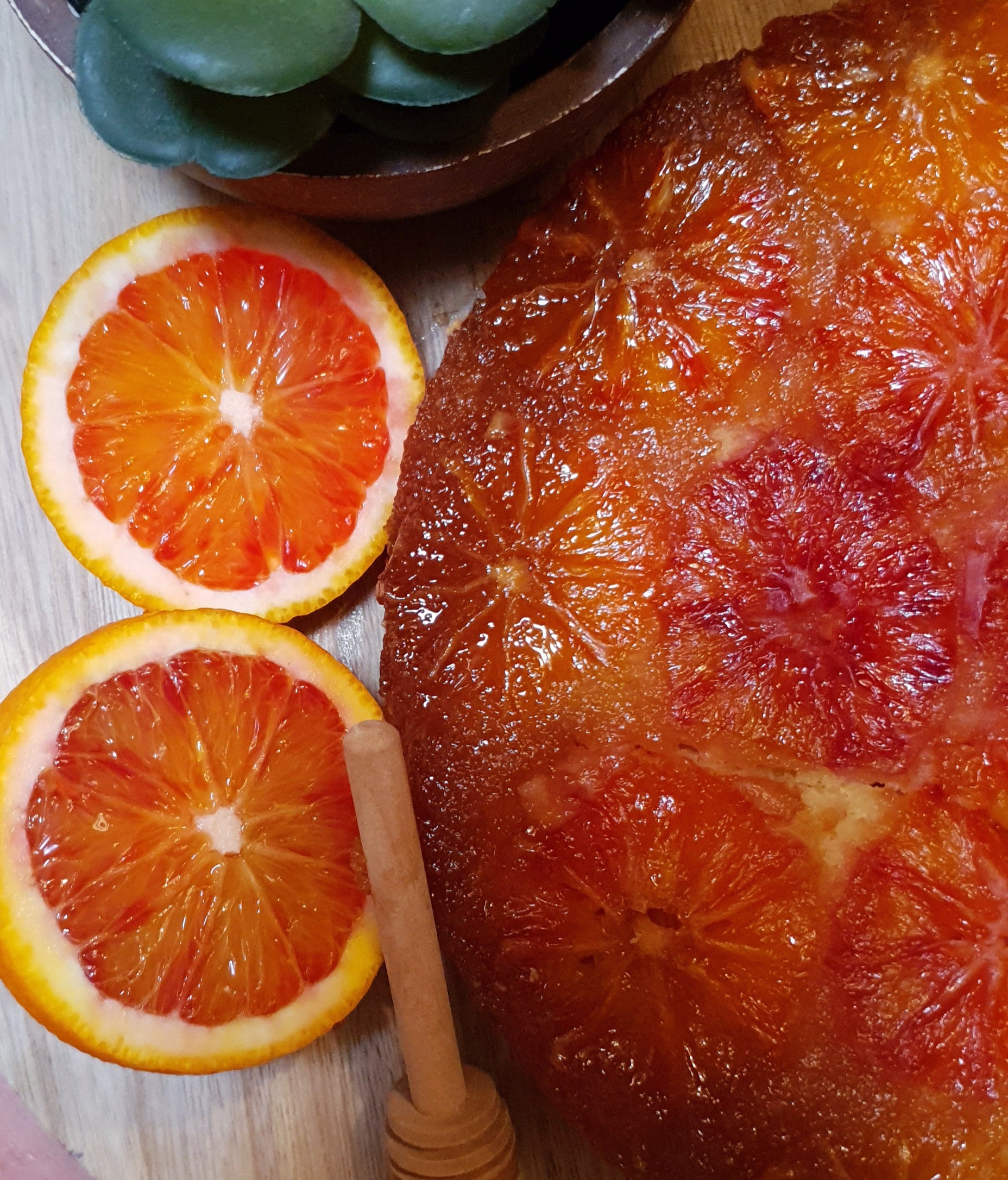 Manuka Honey & Blood Orange Semolina Cake