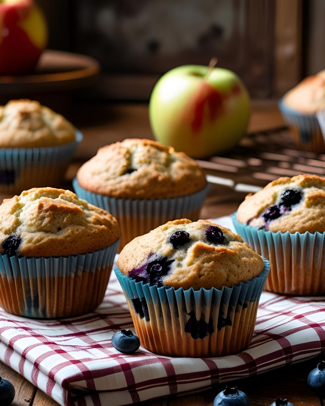 Apple & Blueberry Muffins