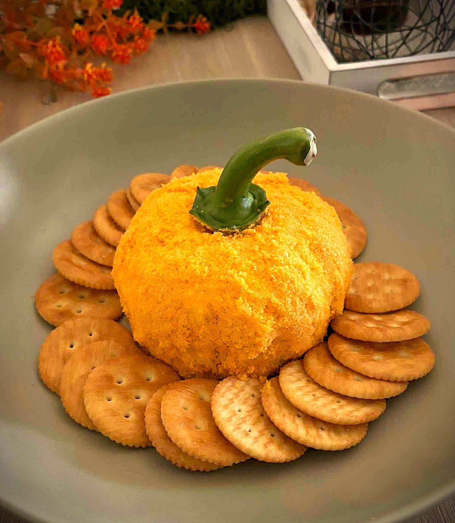 Halloween Cheese Ball with Manuka Honey and Apricot