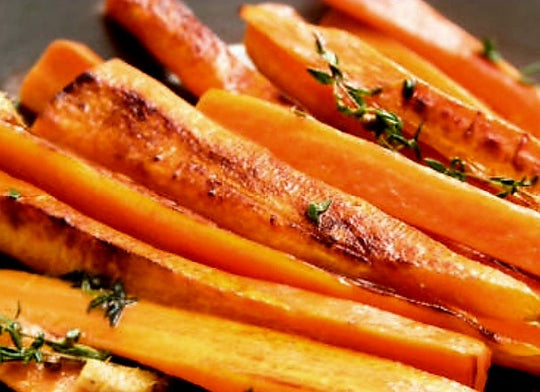 Honey & Ginger Glazed Carrots with Rosemary