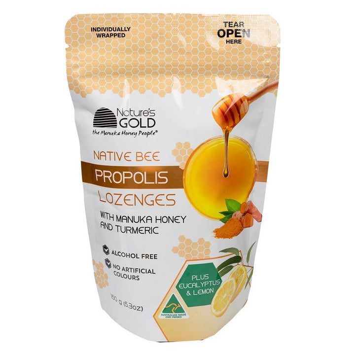 Pure Australian Manuka Honey Lozenges with TUMERIC and Propolis