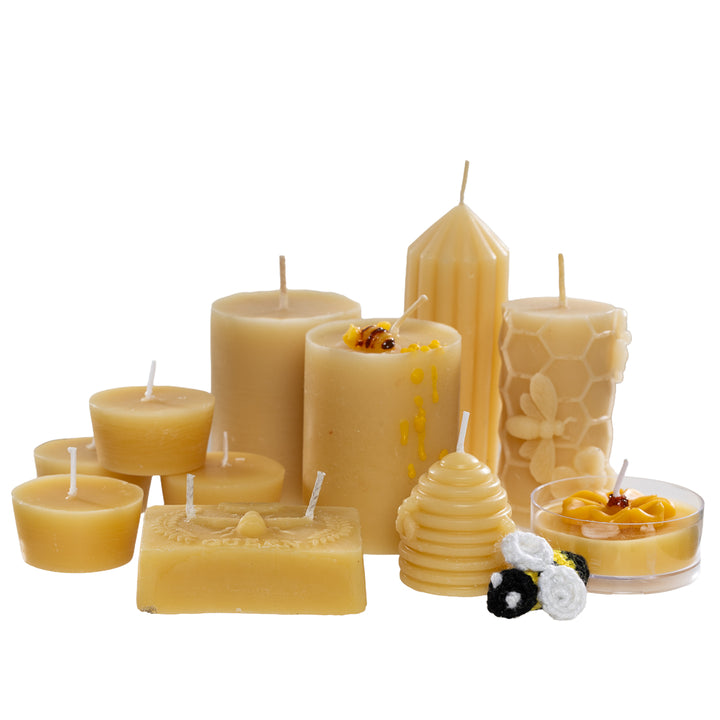 NATURAL Candles with Aust. Manuka Honey Beeswax - Gift pack and sold individually