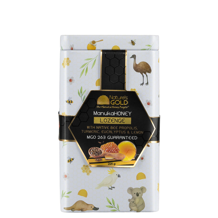 TUMERIC LOZENGES - AUSTRALIANA METAL GIFT BOX 225 g