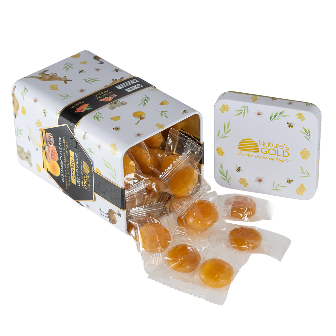 TUMERIC LOZENGES - AUSTRALIANA METAL GIFT BOX 225 g