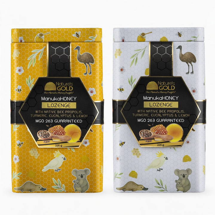 TUMERIC LOZENGES - AUSTRALIANA METAL GIFT BOX 225 g