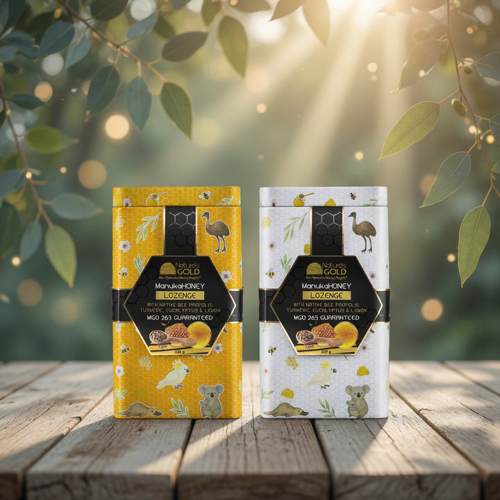 TUMERIC LOZENGES - AUSTRALIANA METAL GIFT BOX 225 g