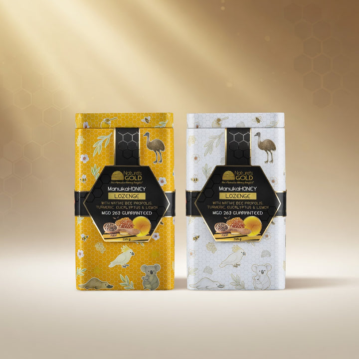 TUMERIC LOZENGES - AUSTRALIANA METAL GIFT BOX 225 g