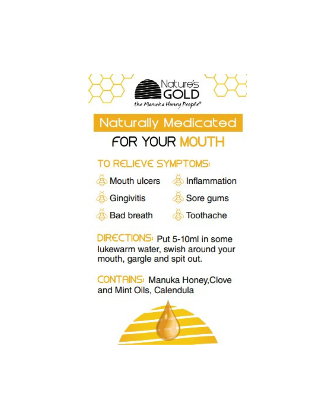 마누카 꿀과 함께 입을 위해