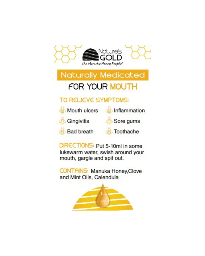 마누카 꿀과 함께 입을 위해