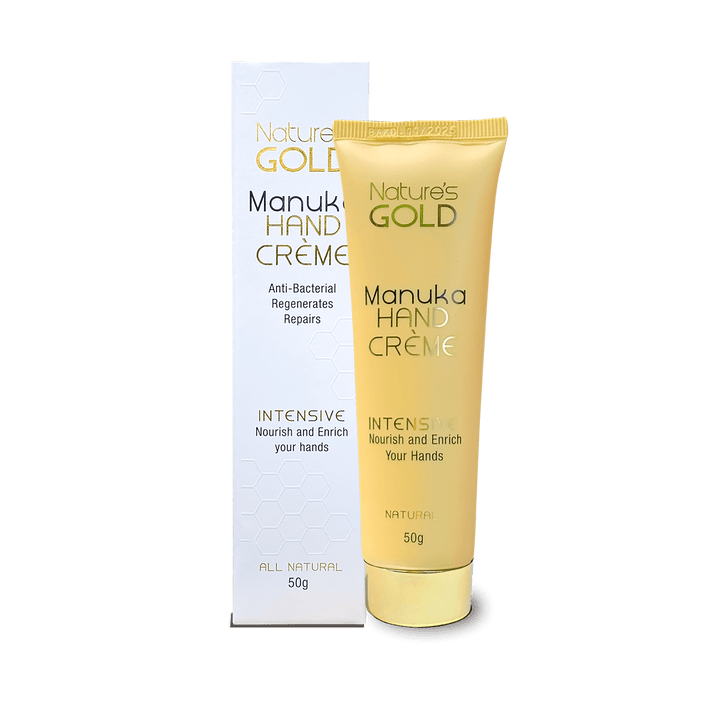 Manuka hand cream intensive care 50g tube and package - front