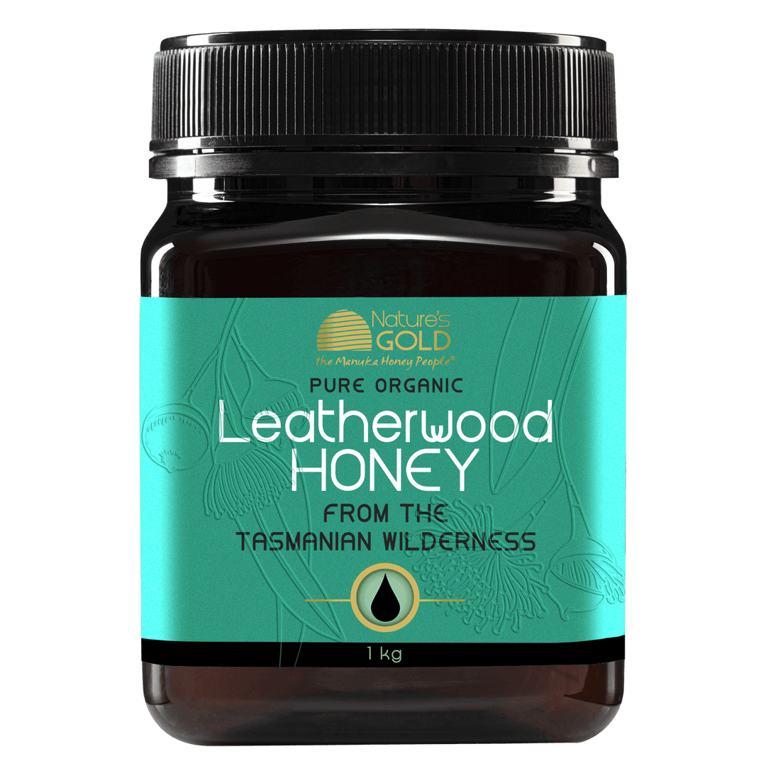 Pure organic leatherwood honey from the Tasmanian wilderness - 1 Kg bottle