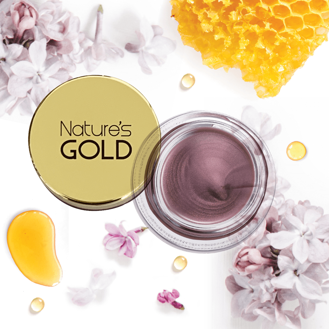 Nature’s Gold lilac tinted lip balm 