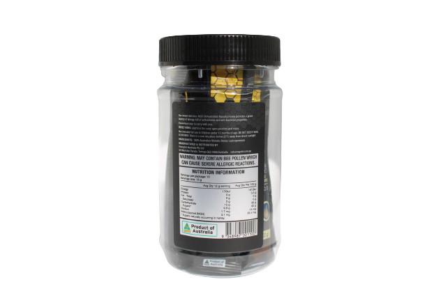 Nature's Gold daily dose of manuka honey MGO20 cylinder bottle - back