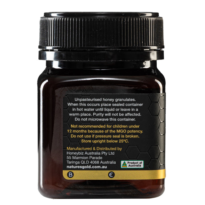 MGO 30-100% 생 호주 마누카 꿀 - 천연 감미료 또는 테이블 꿀로 사용하기에 이상적입니다.