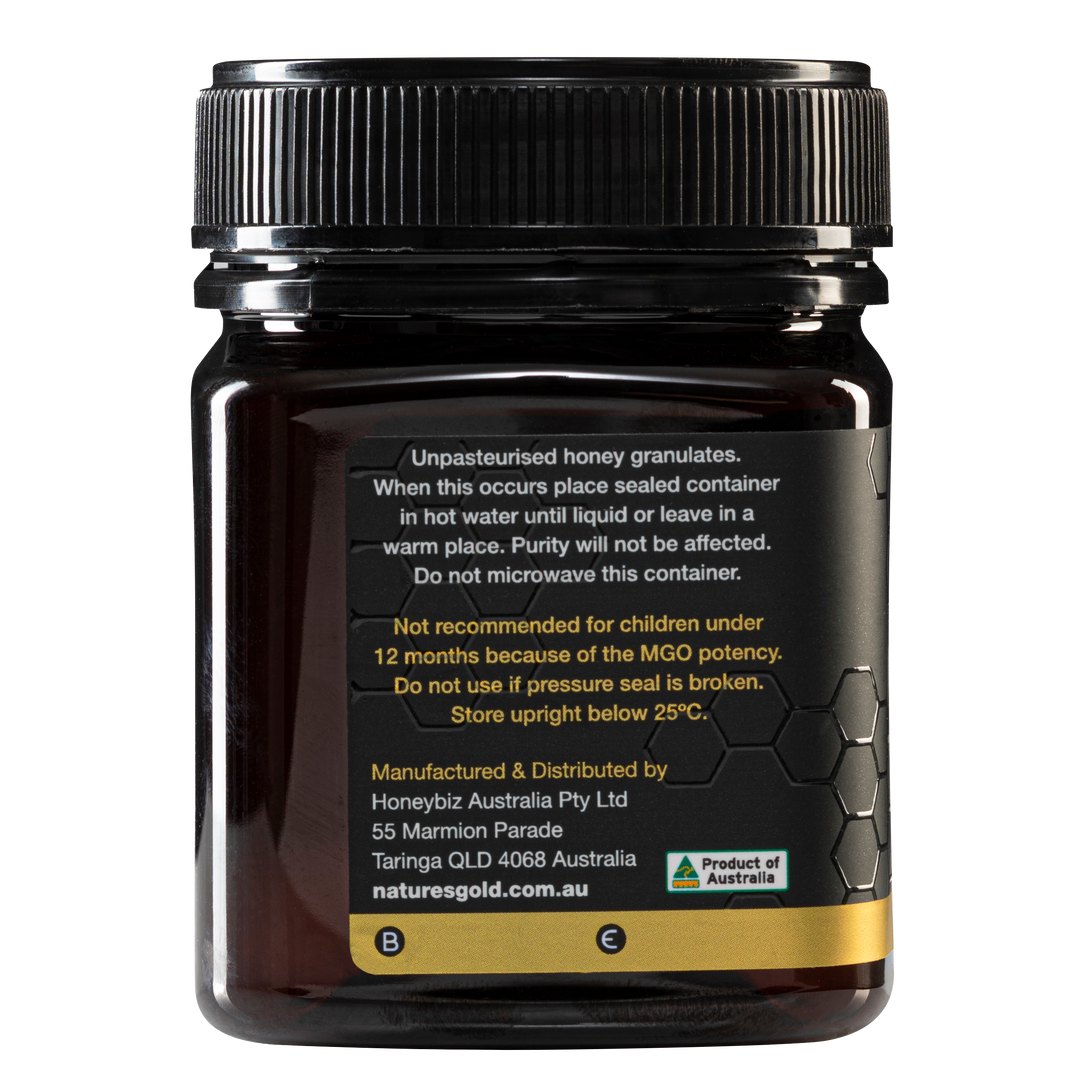 MgO 514 - miel de manuka australiana 100% cruda
